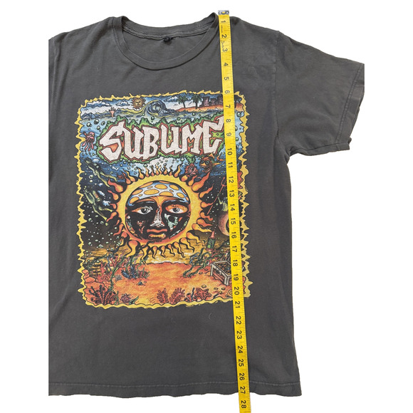 Sublime Shirt Mens Small Black Sun Graphic Band Rock Ska Punk T-Shirt Tee Reggae - Picture 5 of 7